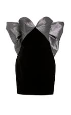 Rasario Exclusive Off-the-shoulder Velvet Mini Dress