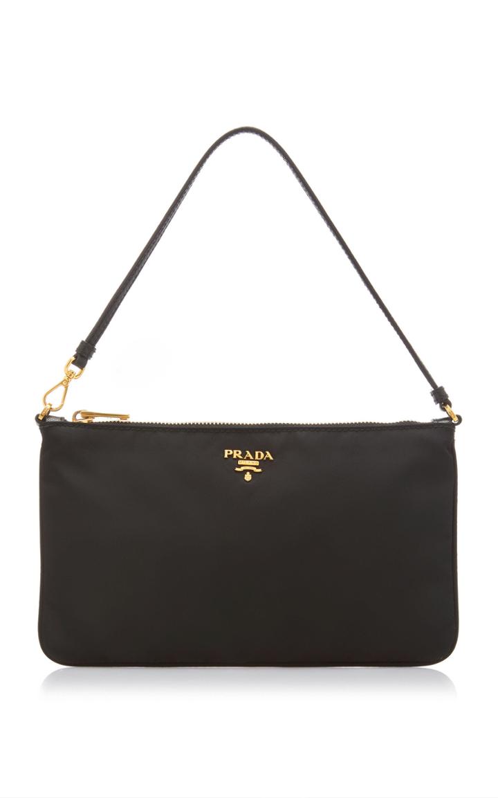 Prada Logo-detailed Nylon Wristlet