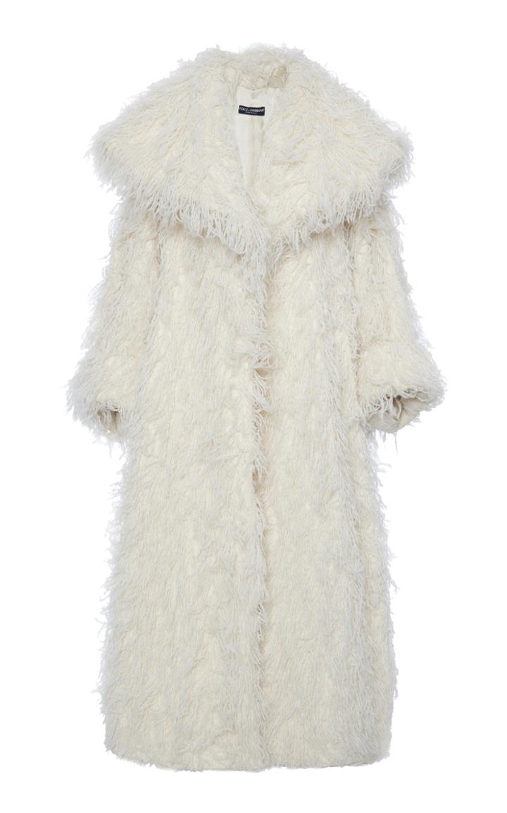 Moda Operandi Dolce & Gabbana Exaggerated Faux Fur Coat
