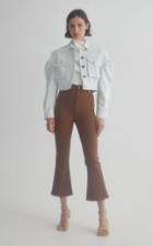 Moda Operandi Acler Dunbar Puffed Sleeve Cropped Jacket
