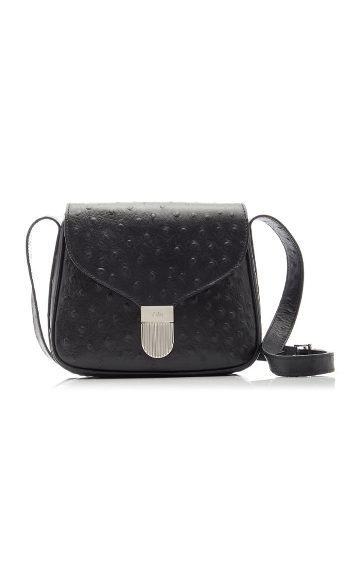 Moda Operandi Tibi Toujours Petit Embossed Ostrich Crossbody Bag