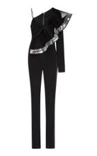 David Koma Embroidered Ruffle Jumpsuit