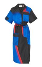 Sportmax Ricard Color Block Poplin Dress