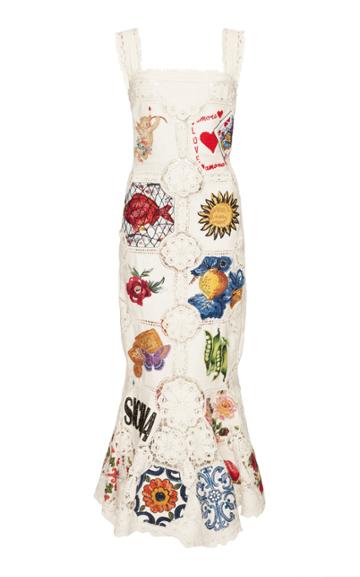 Dolce & Gabbana Embroidered Midi Dress