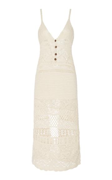 Akoia Swim Esme Crocheted Cotton Midi Dress