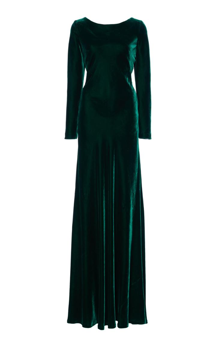 Moda Operandi Alberta Ferretti Velvet Gown