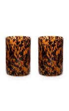 Stories Of Italy Macchia Su Macchia Leopardo Set Of 2 Glasses