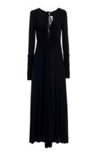 Moda Operandi Victoria Beckham Fluid Jersey Gathered Key-hole Dress