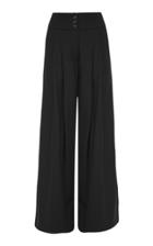 Anna Quan Madison High Rise Pleated Wool Pant