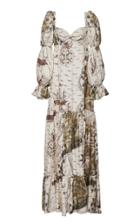 Moda Operandi Andres Otalora Muralla Printed Silk-twill Maxi Dress Size: 2