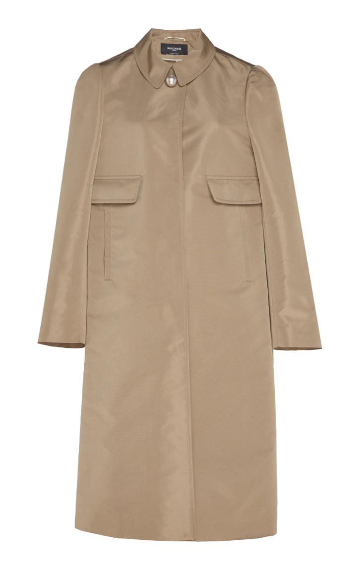 Moda Operandi Rochas Shell Overcoat Size: 38