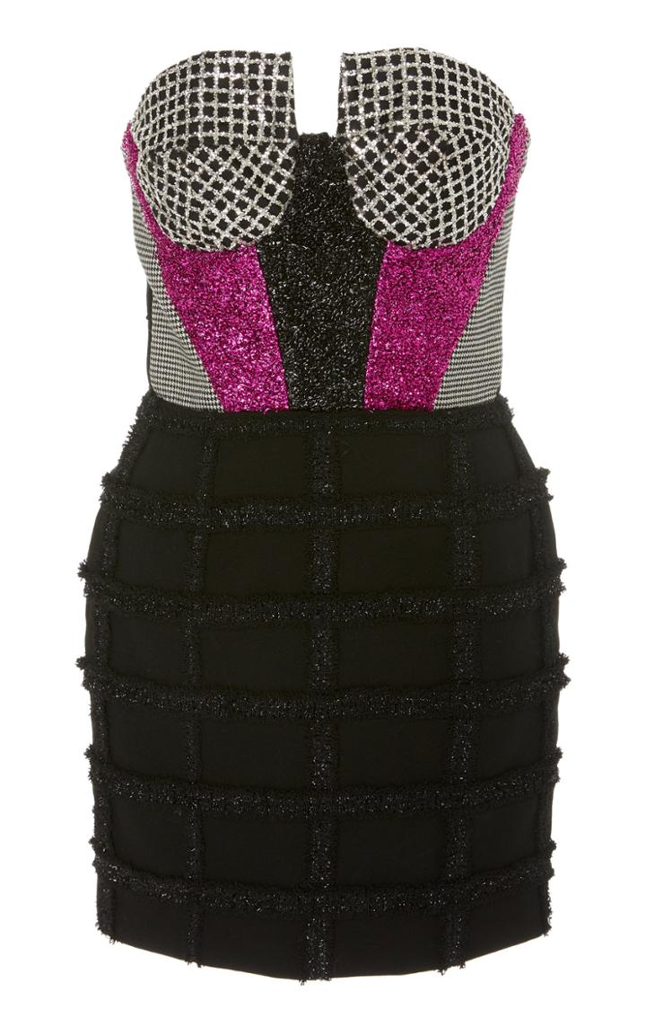 Daniele Carlotta Embellished Strapless Mini Dress