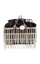 Moda Operandi Judith Leiber Couture Crystal Fringe Shopping Basket Top Handle Bag