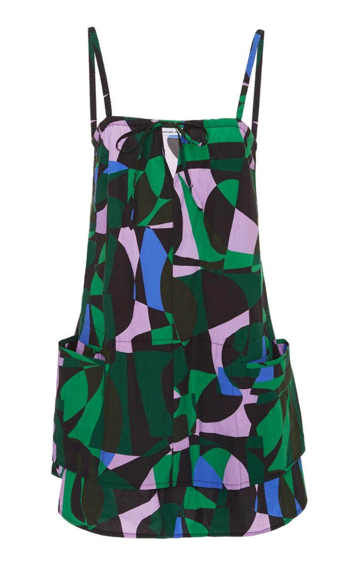 Tomas Maier Printed Tank Dress