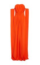 Christian Siriano Ruffle Off The Shoulder Gown