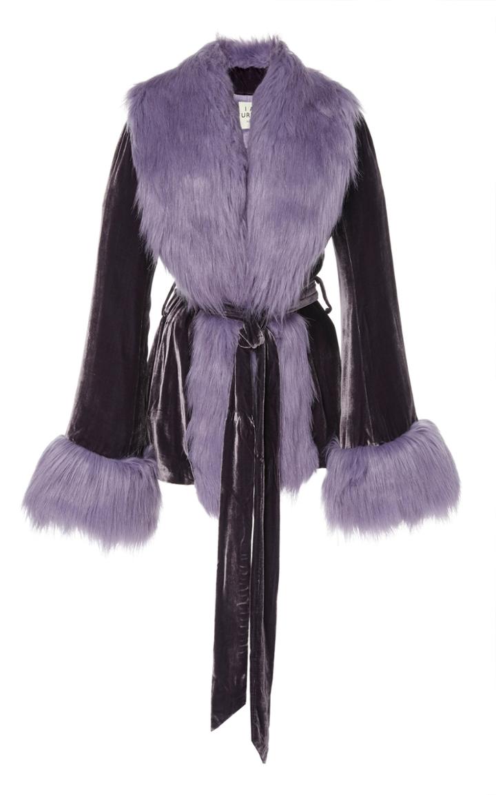 Marei 1998 Short Powderpuff Faux Fur Coat