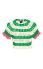 Helen Rdel Mangueira Fringe Crop Top