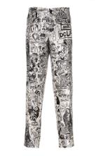 Dolce & Gabbana Printed Crepe De Chine Pants