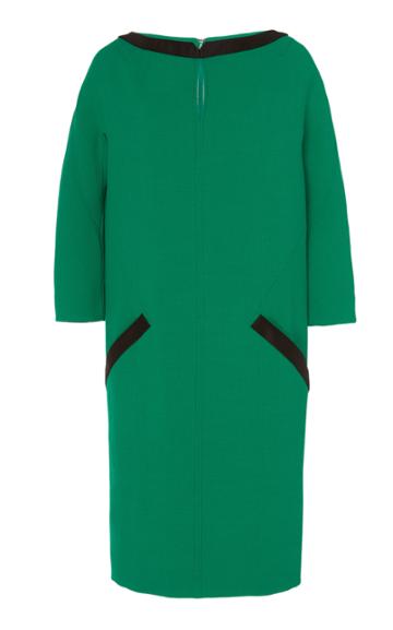 Herve Pierre Long Sleeve Shift Dress