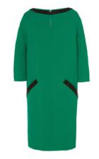 Herve Pierre Long Sleeve Shift Dress