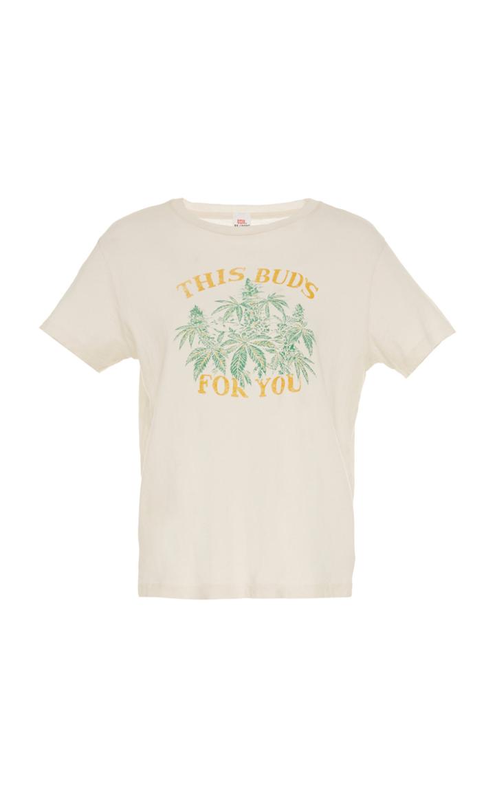 Re/done This Buds For You Classic Cotton T-shirt