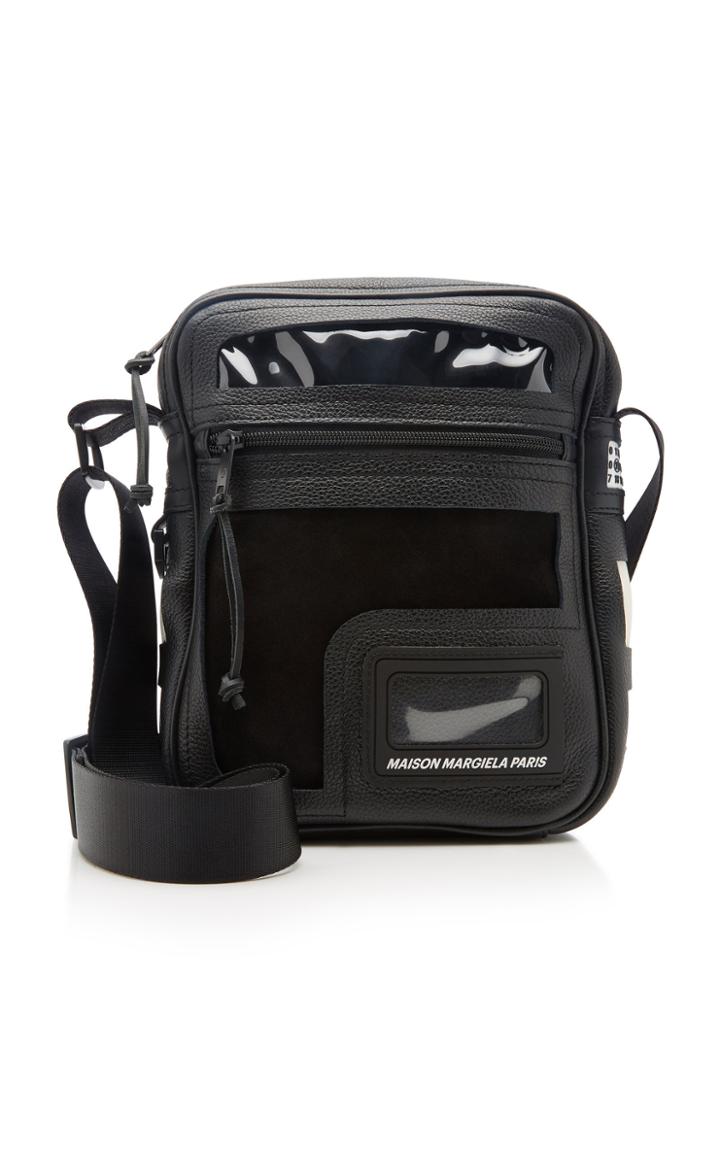 Maison Margiela Dcortiqu Pvc Paneled Leather Messenger Bag