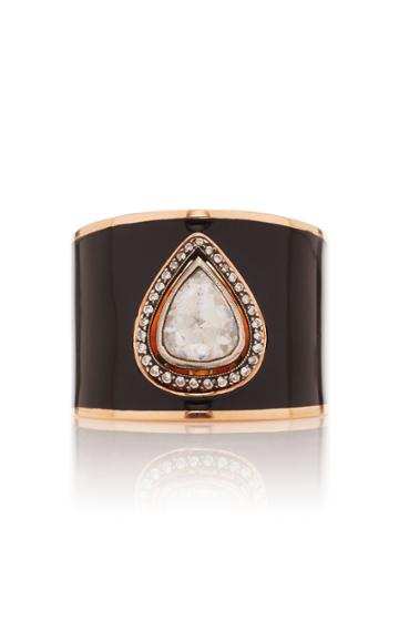 Gilan Hafsa 18k Rose Gold And Diamond Ring
