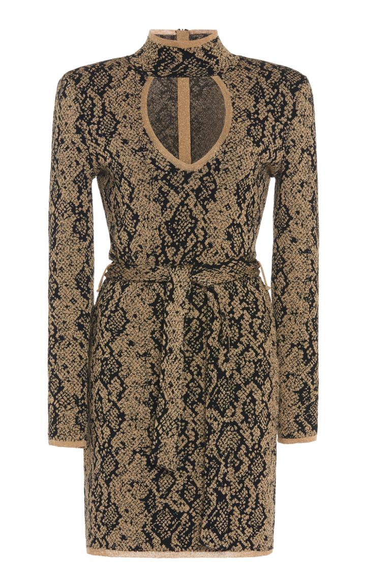 Moda Operandi Dundas Printed Jersey Keyhole Dress Size: 38