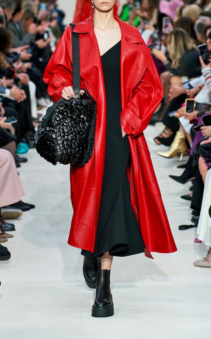 Moda Operandi Valentino Oversized Leather Coat