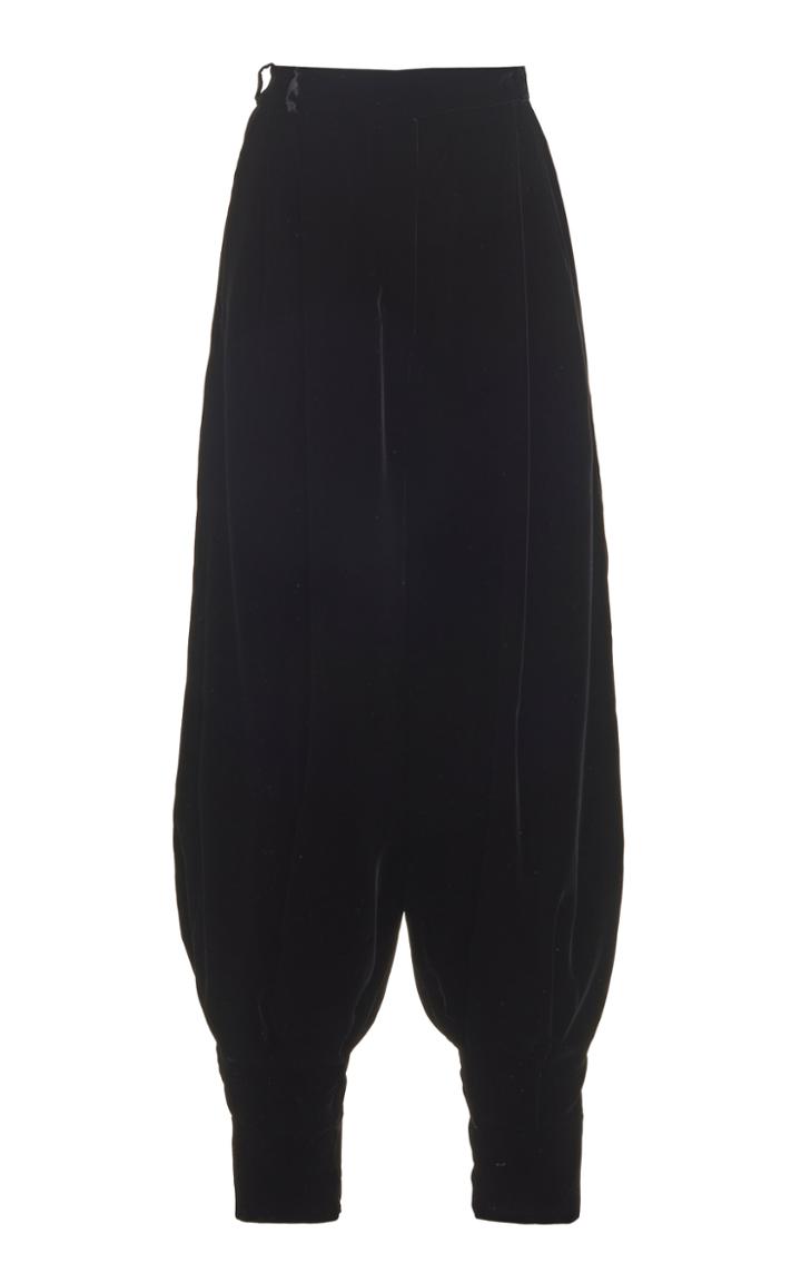 Moda Operandi Alexandre Vauthier Velvet Harem Pants