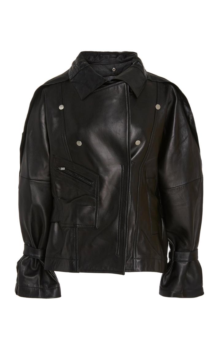 3.1 Phillip Lim Detachable Leather Collar Jacket