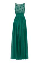 Rami Al Ali Beaded Top With Gathered Chiffon Skirt