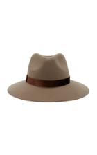 Eugenia Kim Georgina Velvet-trimmed Wool-felt Fedora