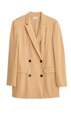 Moda Operandi By Malene Birger Majel Jersey-twill Double-breasted Blazer