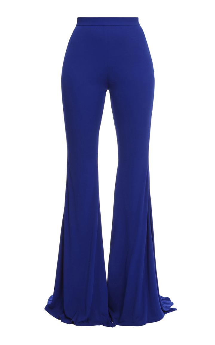 Moda Operandi Balmain High-rise Jersey Flared Pants Size: 40