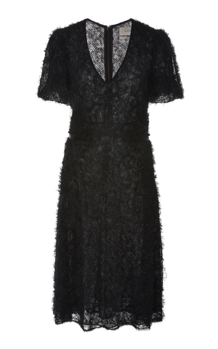 Soonil Rufi Embellished French Lace Dress