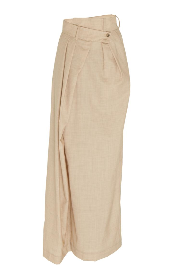 A.w.a.k.e. Wrap Wool Skirt