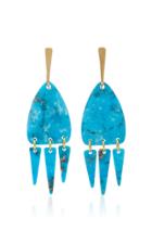 Moda Operandi Lisa Eisner Kingman Turquoise Four Directions Earrings