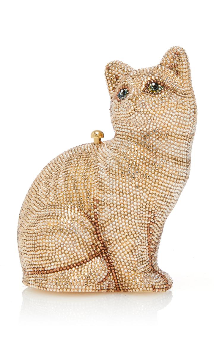 Judith Leiber Couture Morris Cat Clutch