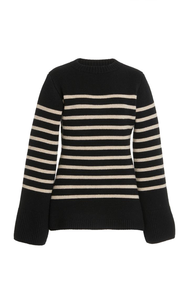 Moda Operandi Khaite Lou Striped Cashmere Sweater