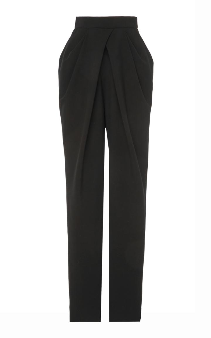 Zuhair Murad High Waist Pleated Skinny Leg Trousers