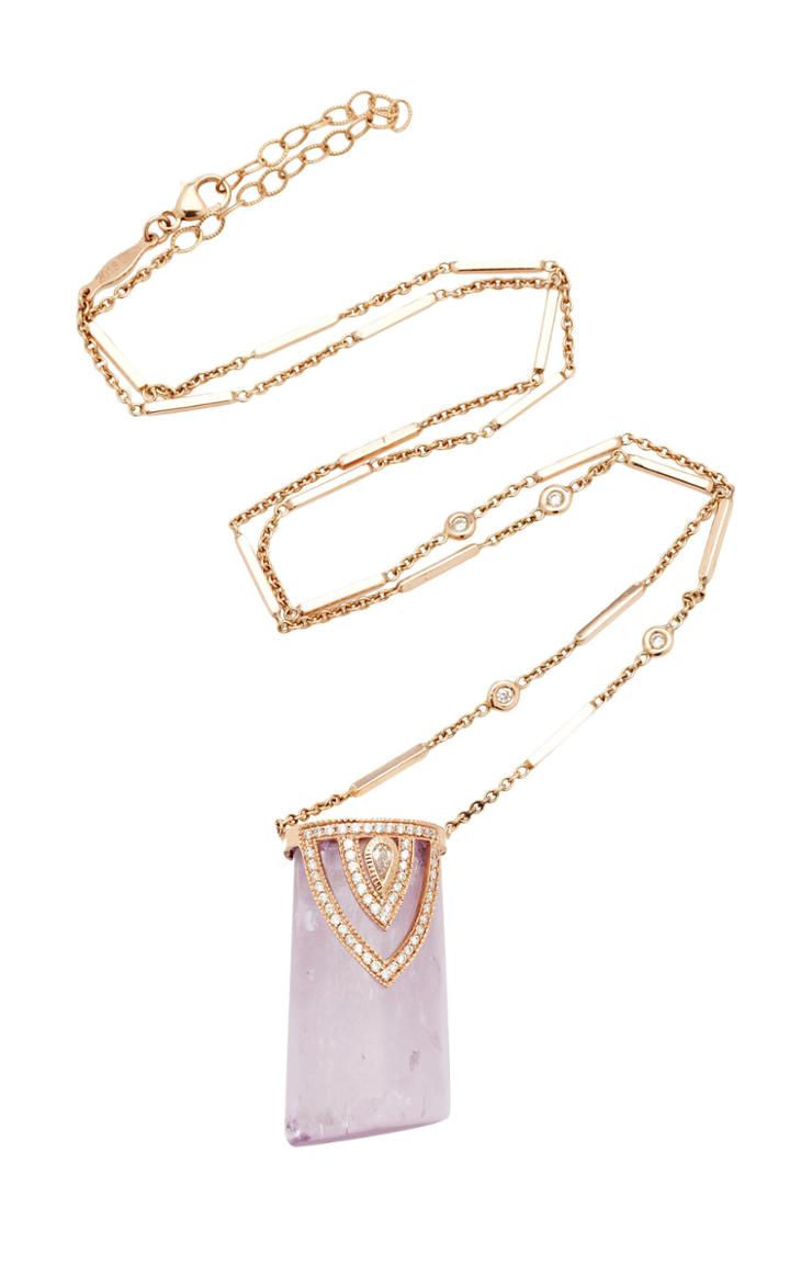 Jacquie Aiche One-of-a-kind Aladdin Cap Amethyst Crystal Necklace