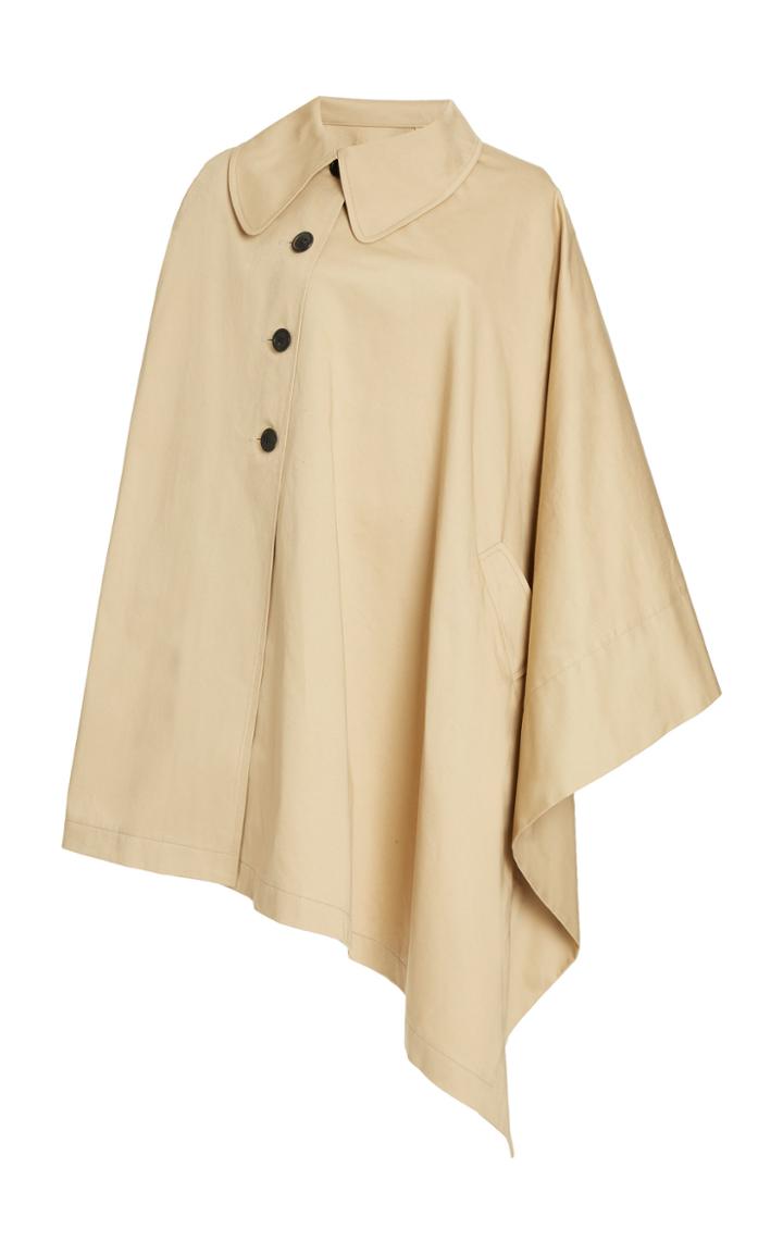Moda Operandi Martin Grant Asymmetric Cotton-gabardine Cape