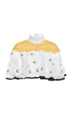 Carolina Herrera Floral Cotton-blend Top