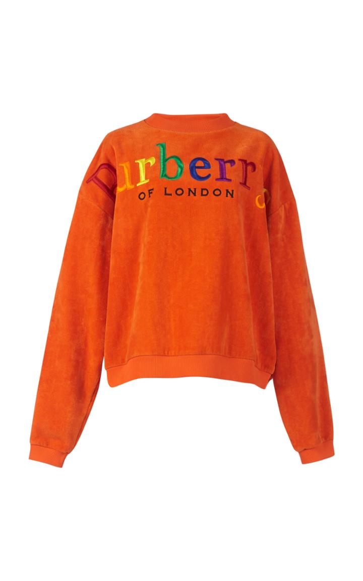 Burberry Orange Toweling Top