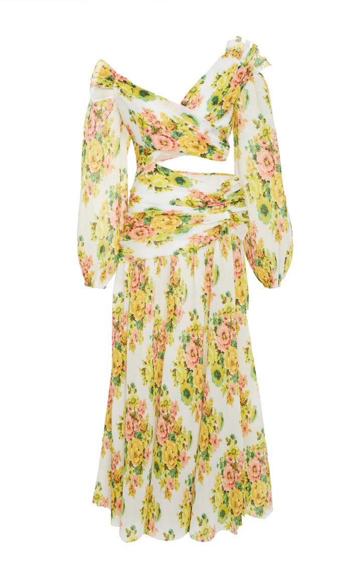 Zimmermann Golden Surfer Midi Dress