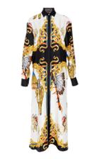 Versace Long Sleeve Shirt Dress