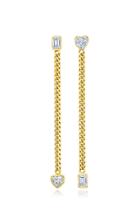 Mindi Mond Fancy Cut Diamond 18k Yellow Gold Drop Earrings