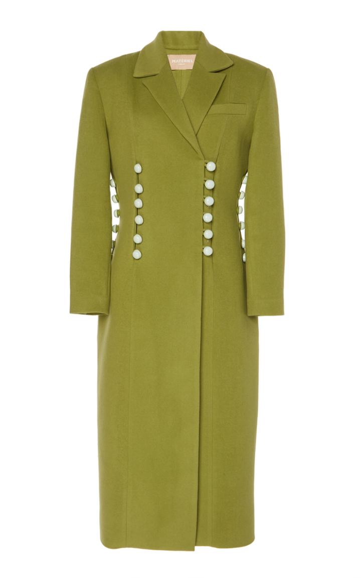 Matriel Wool-blend Double Breasted Button Coat