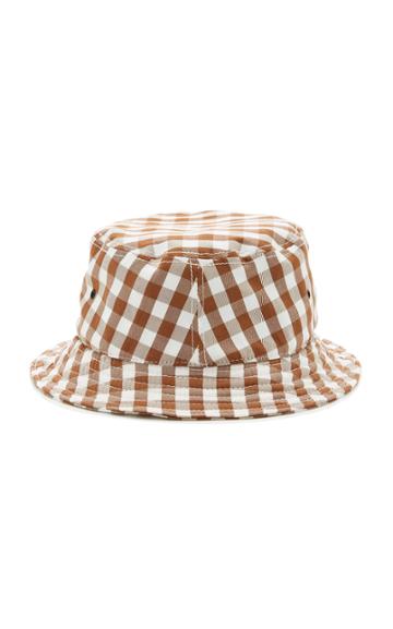 Lein Gingham Bucket Hat